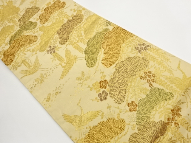 JAPANESE FUKURO OBI / WOVEN CRANE